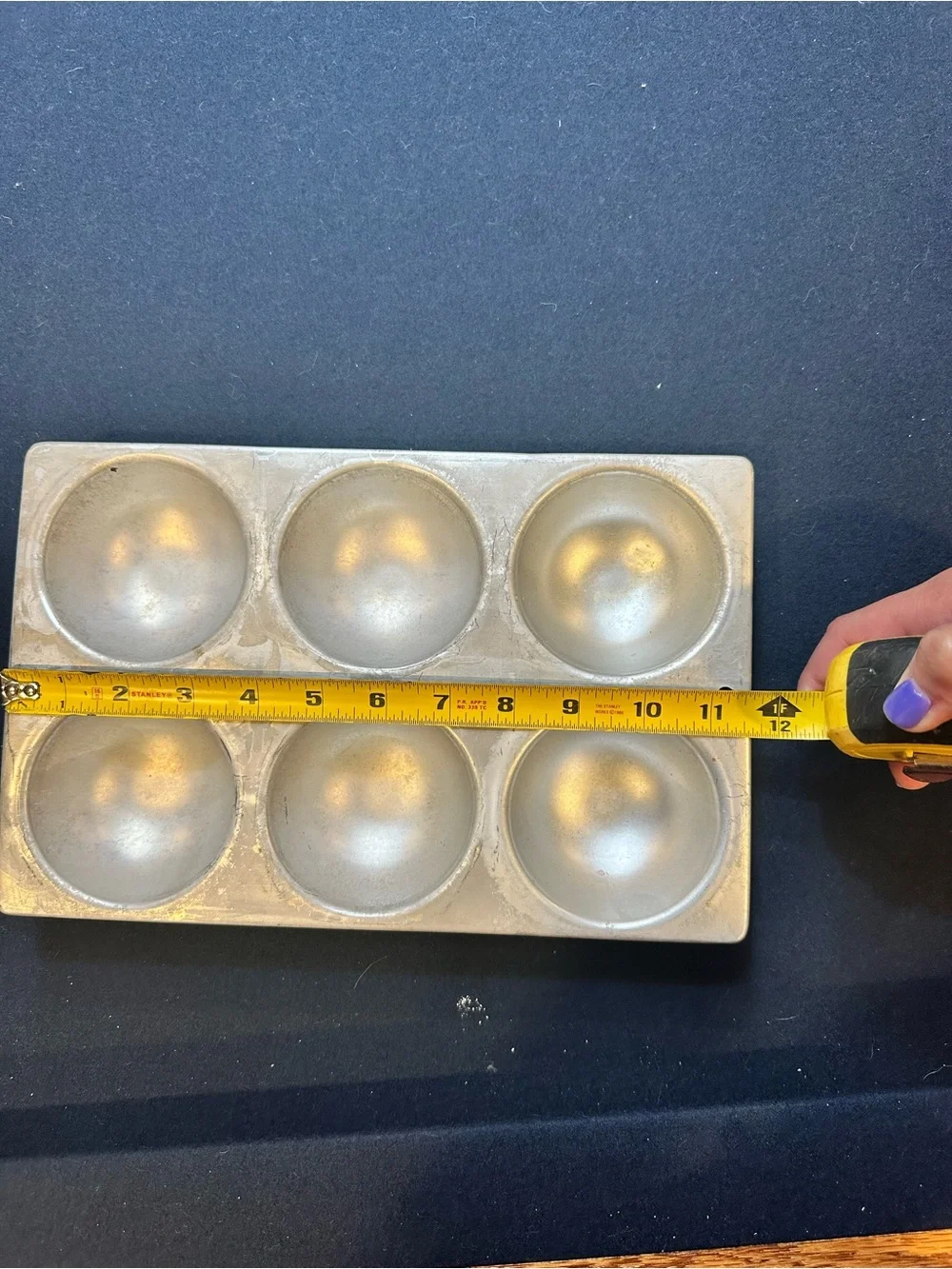 6-Cavity Half-Sphere Baking Mold - Silver